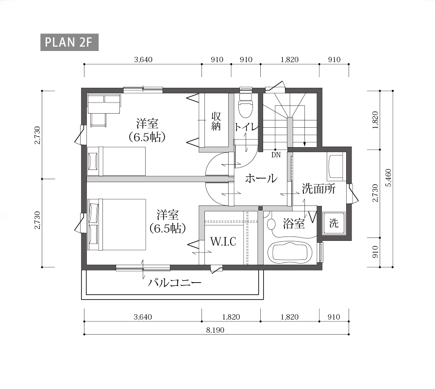 ONE'S CUBOのプラン詳細 | 25坪の都市型の家 | 株式会社Home plus(ホームプラス)